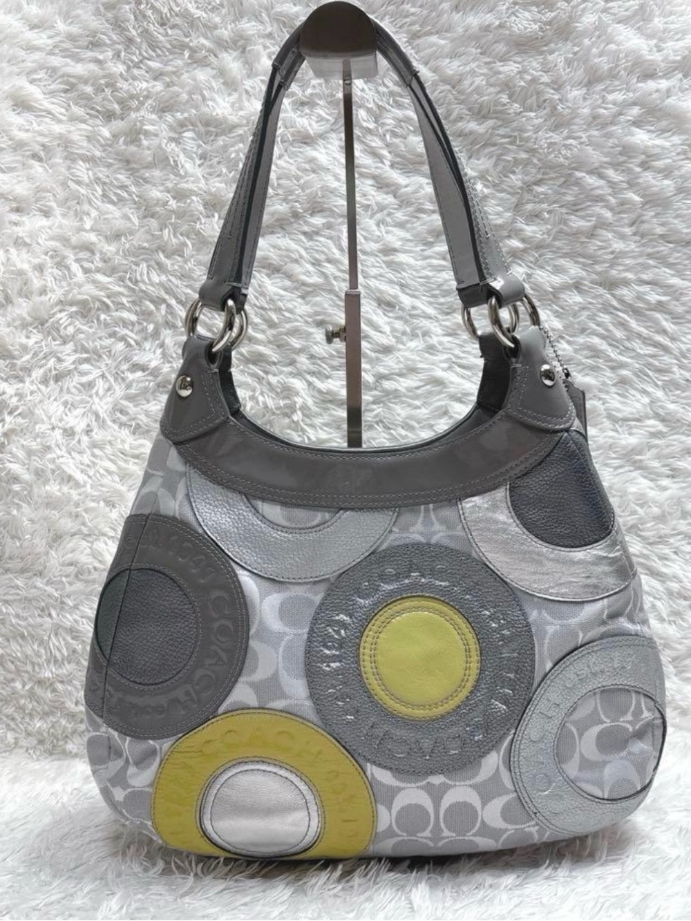 Coach Snaphead Mosaic Patchwork Madison Shoulder Bag EUC